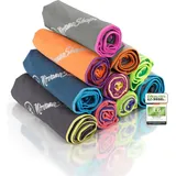 NirvanaShape Mikrofaser Handtuch - Reisehandtuch, Badetuch für Urlauber - kompakte, schnelltrocknende Microfaser Handtücher als Strandtuch, Sporthandtuch - für Reisen, Camping, Sport - 60 x 40 cm