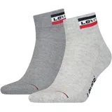 Levi's Sport Mid Cut Socken 2 Paar Grau 39-42