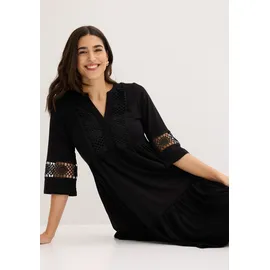 bonprix Tunikakleid Schwarz L