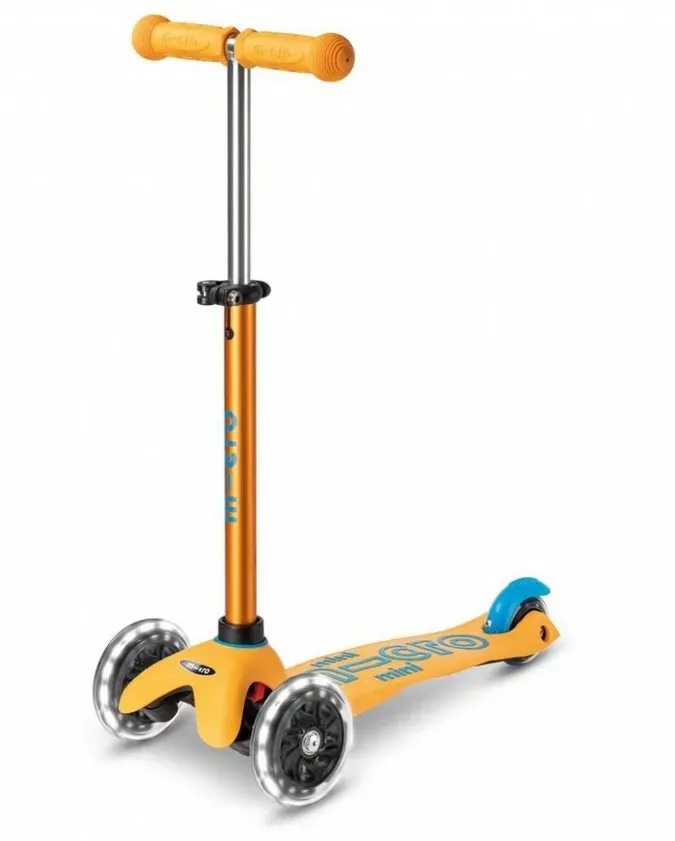 Scooter Mini MICRO DELUXE mit LED Rädern apricot - MMD151