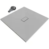 iflair SMC Duschwanne 100x100 cm flach Grau