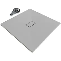 iflair SMC Duschwanne 100x100 cm flach Grau