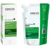 Vichy Dercos Anti-Schuppen Shampoo fett. Kopfhaut+Nachfüllpack