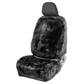 Walser Autositzbezug Mona, Lammfell & Webpelz, 12-14 mm schwarz - ZippIt 110 & 115