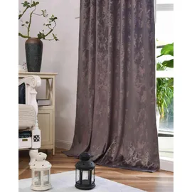 Gardinenbox Vorhang 2er Set »Milano Star« HxB 245x140 cm Grau Rosegold