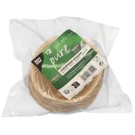 Papstar 12 x 12 Fingerfood - Schalen, Bambus "pure" 50 ml Ø 8,5 cm 2 cm