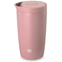 Doli Thermo Kaffeebecher Berry 340ml - Doppelwandiger Edelstahl Thermoisoliert - Hält Getränke bis zu 6h Heiß - Einhändiges Öffnen und Schließen