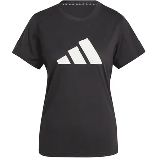 Adidas Train Essentials Big Performance Logo T-Shirt, Black/White, XS