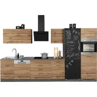 kochstation Küchenzeile KS-Trier 360 cm grau