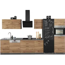 kochstation Küchenzeile KS-Trier 360 cm grau