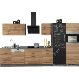 kochstation Küchenzeile KS-Trier 360 cm grau