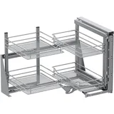 Vauth-Sagel Eckschrankauszug-Set 900 mm 1 Stk. grau/silber