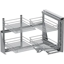 Vauth-Sagel Eckschrankauszug-Set 900 mm 1 Stk. grau/silber