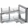 Vauth-Sagel Eckschrankauszug-Set 900 mm 1 Stk. grau/silber