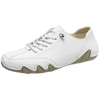 Barfußschuhe Herren Damen Leder Rutschfester Barfuss Schuhe Wasserdichte und Atmungsaktive Ergonomischer Orthopädische Barfussschuhe Low Top Outdoor Bequeme Barefoot Shoes Für Unisex - 37 EU