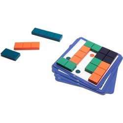 BS Toys Quadratisches Puzzle Holz - Formspiel (Italienisch, Deutsch, Französisch)