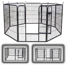 zoomundo Welpenauslauf / Freilaufgehege 8-Eck - XL - BLACK EDITION