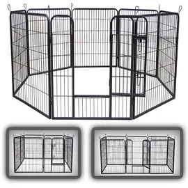 zoomundo Welpenauslauf / Freilaufgehege 8-Eck - XL - BLACK EDITION