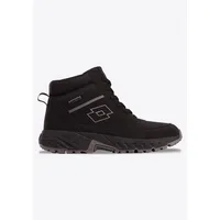 Lotto Schnürboots LOTTO, Gr. 45, schwarz, Synthetik, Textil, Schuhe,