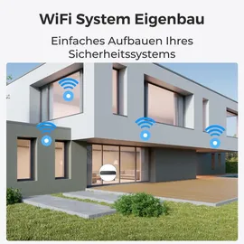 Reolink RLC-811WA WLAN 8MP Überwachungskamera Außenbereich,Innenbereich 4K,Farbige Nachtsicht,2,4/5 GHz Dualband-WLAN,Intelligente Erkennung