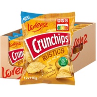 Lorenz Snack World Crunchips Rustics Just Salted, 12er Pack (12 x 110 g)