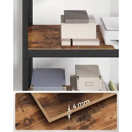 Songmics Lagerregal Stahl 75 x 30 x 150 cm schwarz 5 Fachböden