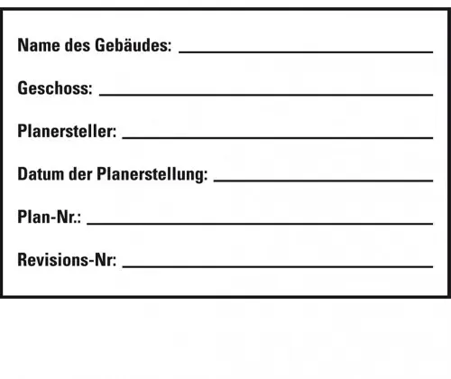 Dreifke® Aufkleber mit sonstigen Informationen, transparent, Folie, selbstklebend, 70x50mm