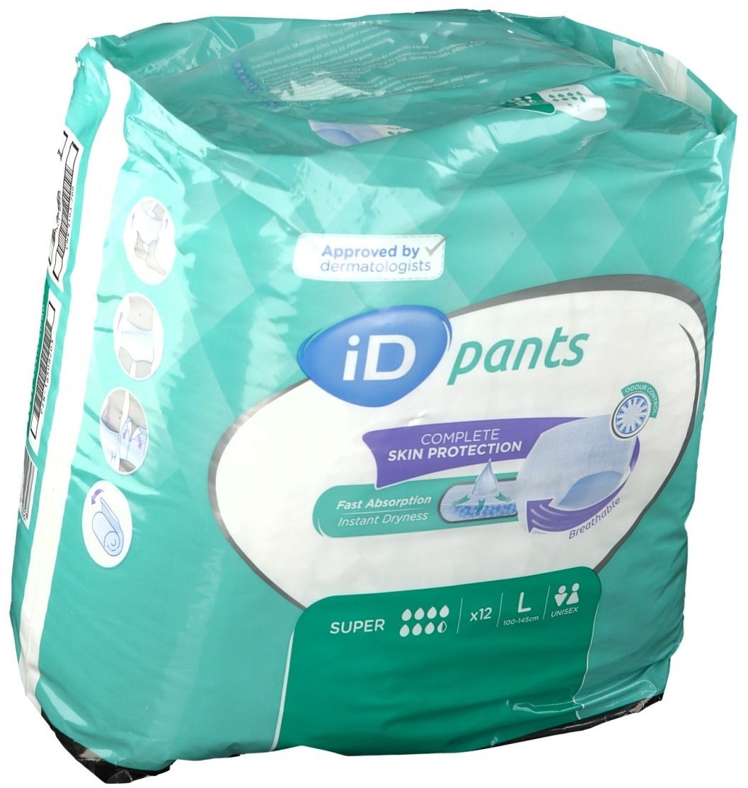 iD Pants Super taille L 12 pc(s) Couches