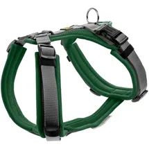 Hunter Maldon Hundegeschirr dunkelgrün/grau XS-S