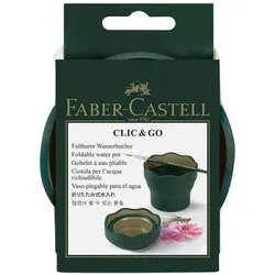 Faber-Castell Wasserbecher faltbar CLIC & GO Art & Graphic Grün/Gold