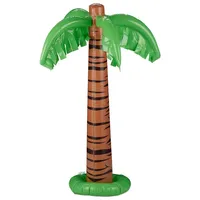Relaxdays Aufblasbare Palme XL 3 Farben Braun/Grün/Schwarz