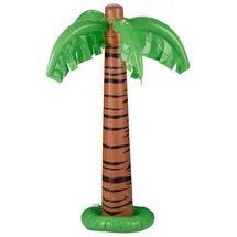 Relaxdays Aufblasbare Palme XL 3 Farben Braun/Grün/Schwarz