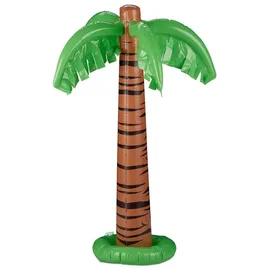 Relaxdays Aufblasbare Palme XL 3 Farben Braun/Grün/Schwarz