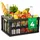 Novaliv Klappbox 30 L 4-tlg. Schwarz