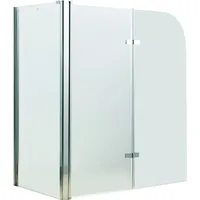 MuCoLa Duschabtrennung Badewannen Badewannenaufsatz ESG Glas Duschtrennwand Badewannenfaltwand