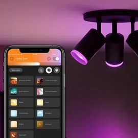 Philips Hue White and Colour Ambiance Fugato 3-flg. schwarz