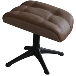 Fußhocker FLEXLUX "Skagen, Hocker", braun (modern cognac braun walnuss), B:44cm H:39cm T:35cm, 100% Echteder, Hocker, Hohes Komfort, Entspannungsmöbel, Gemütlichkeit