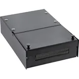 InLine Anschlussdose Aufputz für 4x Keystone RJ45 Buchse, Metall, schwarz