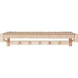 VCM Wandregal 78 x 17 x 31 cm Hellbraun