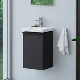 Evineo ineo4 Unterschrank B: 35 cm, 1 Tür rechts, mit Griff, für Villeroy & Boch Subway 3.0 Handwaschbecken,, BE0805BM,