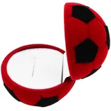 DEARMAMY Kasten Fußball-Samt-Schmuckkästchen reise schmuckbox kleine schmuckbox Sowie Ringbox Hochzeitsring-Box Praktische Schmuckbox Halter für Rosenringe Ringboxen Fußballringe Beflockung