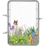 Vevor Gartentür 117 x 81 cm Verzinkt