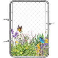 Vevor Gartentür 117 x 81 cm Verzinkt