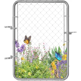 Vevor Gartentür 117 x 81 cm Verzinkt