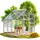Gardebruk Gewächshaus Aluminium Grau ESG 3 mm 3,6 m2