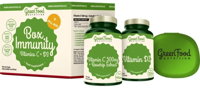 GreenFood Nutrition Immunity Box Geschenkset zur Unterstützung des Immunsystems