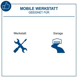 SCHEPPACH GWS08 Werkstattwagen, flexibele modulare Bauweise