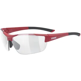 Uvex Sportstyle 612 Variomatic light 3390 red matt/smoke