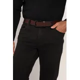 Jp1880 Herrengürtel Leder 4 cm breit braun 165