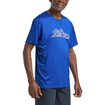 Jack Wolfskin Peak Graphic Kurzarm-t-shirt - Mtn Vibrant Blue - L